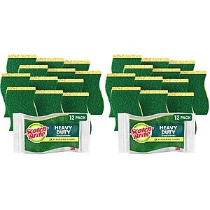 24-Pack Scotch-Brite Heavy Duty Scrub Sponges $7.96 ($0.33/sponge) + Free Shipping w/ Prime or on $35+