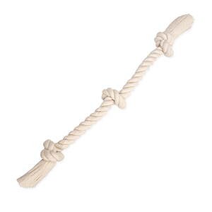 25" Mammoth Flossy Chews 100% Cotton 3-Knot Tug Rope Dog Toy $3.25 + Free S&H w/ Walmart+ or on $35+