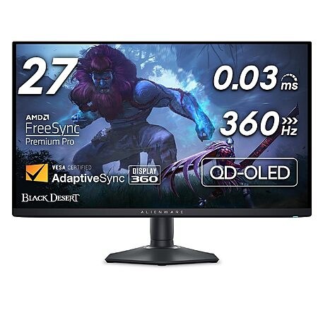 27" Alienware AW2725DF 1440p QD-OLED 360Hz Gaming Monitor