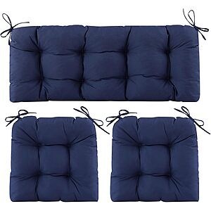 3-Piece Aegisun Outdoor Patio Chair Cushions (Navy Blue) $29.39 + Free Shipping