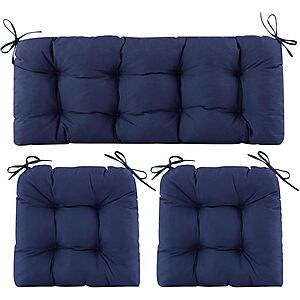 3-Piece Aegisun Outdoor Patio Chair Cushions (Navy Blue) $29.39 + Free Shipping