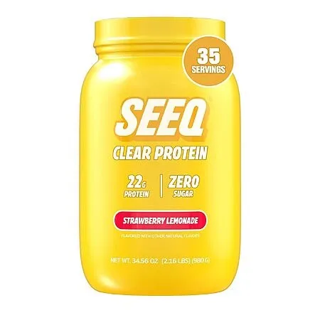 34.56-Oz SEEQ Clear Protein Powder (Strawberry Lemonade) w/ S&S