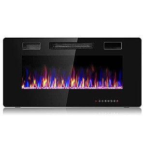 36" Costway Wall Electric Fireplace (5100 BTU ) $130.89 + Free Shipping