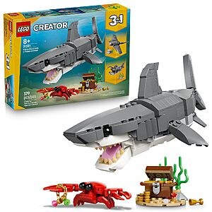 379-Piece LEGO Creator Fierce Shark w/ a Treasure Chest Building Toy $30.74 + Free Shipping w/ Prime or on $35+