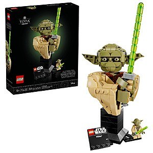 399-Piece LEGO Star Wars Yoda Bust Building Set $28.52 + Free Shipping