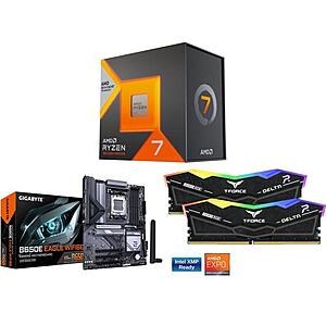 3 Combo: AMD Ryzen 7 7800X3D 8-Core 4.2GHz Socket AM5 Desktop Processor + GIGABYTE B650E EAGLE WiFi 6E Motherboard $636.99 + Free Shipping