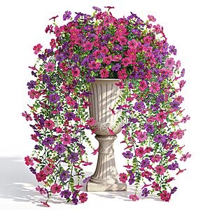 4-Piece 29.5" Der Rose Indoor/Outdoor Artificial Cascading Bloom Hanging Flowers: Purplish $8.99, Purple $9.99 + Free Shipping w/ Prime or on $35+
