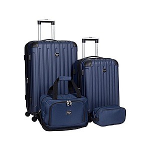 4-Piece Travelers Club Midtown Expandable Hardside Luggage Set (Navy Blue) $54.99 + Free Shipping w/ Prime