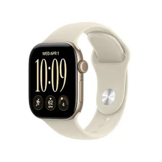 42mm Apple Watch Series 12 GPS Smartwatch (Light Gold Aluminum Case w/ Sport Band)