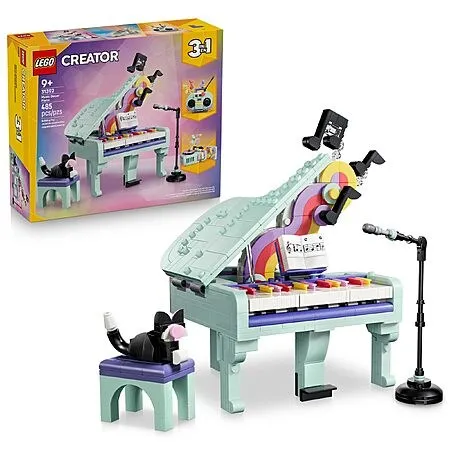 485-Piece LEGO Creator 3 in 1 Music Decor Piano with Cat