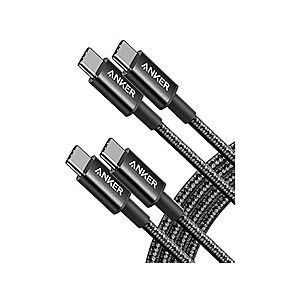 4 Pack Anker 60W USB-C to USB-C Fast Charging Cable (6 Feet) $13.99 + Free S&H w/ Prime at Woot!