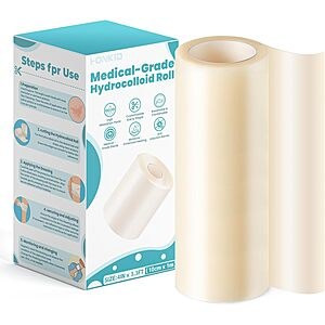 4" x 3.3' HONKID Medical Grade Self-Adhesive Hydrocolloid Roll for Wound Care $3.59 + Free Shipping w/ Prime or on $35+