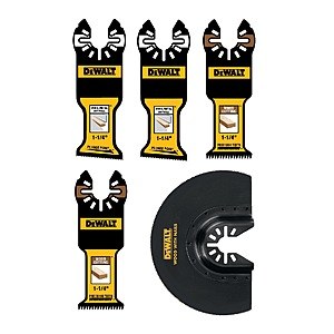 5-Pack DEWALT 1-1/4" PlungePoint Bi-Metal Oscillating Tool Blades $31.98 + Free Store Pickup at Lowe's or Free Shipping on $35+