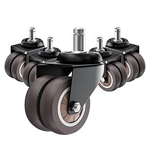 5-Pk ASHGOOB 2" Office Chair Wheels / Casters Set $12 @ Amazon