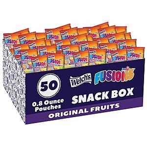 50-Pack 0.8-Oz Welch's Fusions Juicy Filled Fruit Snacks $9.29 w/ S&S + Free Shipping w/ Prime or on $35+
