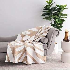 50" x 72" Better Homes & Gardens Chenille Jacquard Throw Blanket (4 Colors) $11.97 + Free Shipping w/ Walmart+ or on $35+