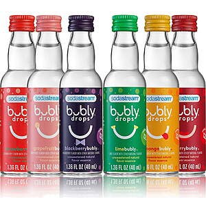 6-Pack Sodastream Bubly Original Drink Drops (Variety Pack) $12 + Free Shipping
