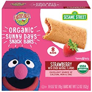 6-Pack of 8-Count Earth's Best Organic Sunny Days Snack Bars (Strawberry) $14.11 w/ S&S + Free Shipping w/ Prime or orders $25+