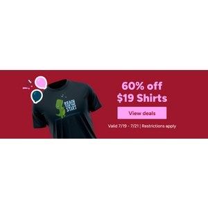 60% OFF $19 SHIRTS at Woot!