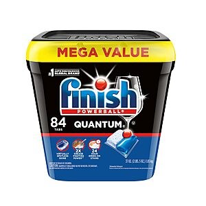 84-Count Finish Quantum Dishwasher Detergent Pods $14.48 with S&S