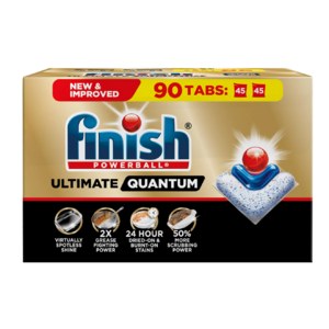 90-Ct. Finish Powerball Ultimate Quantum Dish Detergent Tabs $19.49 (Online Only) + $3 S/H or FS on $75