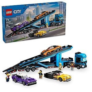 998-Piece LEGO City Car Transporter Truck with Sports Cars Building Set (60408) $69.99 + Free Shipping