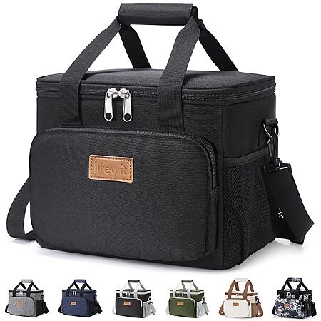 9L Lifewit Insulated Lunch Bag (Black)