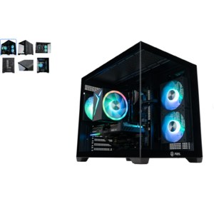 ABS Flux II Aqua Gaming PC - Windows 11- Intel Core i5 14400F - Intel Arc B580 - 32GB DDR5 - 1TB - ABSWMT14400B580 $799