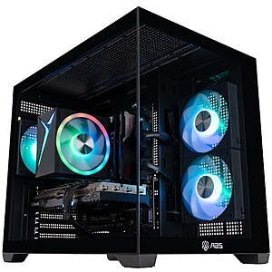 ABS Flux II Aqua Gaming PC: Intel Core 5 120, Intel Arc A580 (8GB), 16GB DDR4, 1TB SSD $599