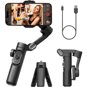 AOCHUAN Phone Gimbal Stabilizer 3-Axis Smartphone Foldable Handheld Gimbal $31.19