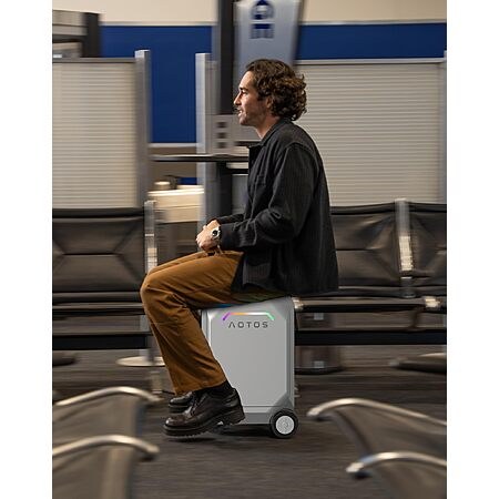 AOTOS Electric Suitcase-Rideable Luggage Carry-on Luggage 22x14x9-TSA, Airline-Approved 22…