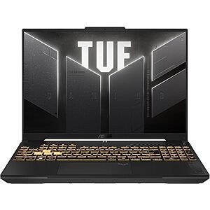 ASUS TUF Gaming F16 Gaming Laptop, $799.99, 16” FHD, Intel® Core™ 5 210H, NVIDIA® GeFor…