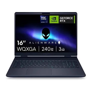 Alienware 16X Gaming Laptop, 16” WQXGA OLED 240Hz, RTX 5060, Intel Ultra 7 270HX Plus (20 cores, up to 5.3 GHz), 16GB DDR5 RAM, 1TB…