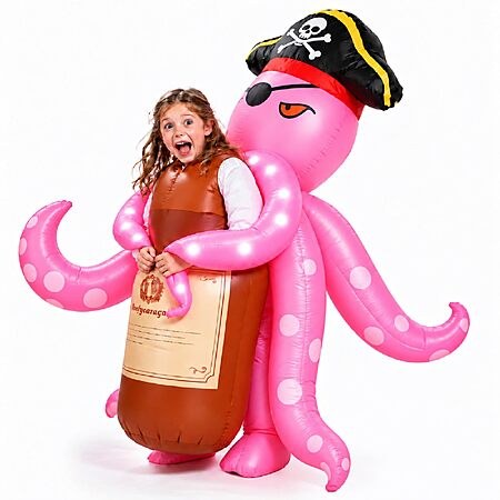 Amazon – Skirfy Kids' Light-Up Inflatable Octopus Pirate Costume - $14.99 w/ Code