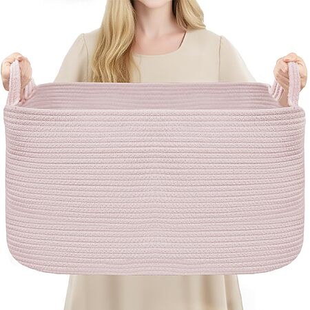 Amazon – YOUDENOVA Large Cotton Rope Storage Basket - $16.50 w/ Code