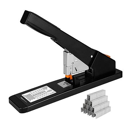 Amazon Basics Heavy Duty Industrial Stapler, 210 Sheets Capacity, 1000 Staples ( Other…