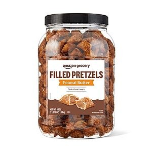 Amazon Grocery, Peanut Butter Filled Pretzels, 44 Oz (Previously Amazon Fresh, Packaging May Vary)~$7.30 After Coupon & S&S @ Amazon