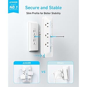 Anker 10-in-1 Outlet Extender w/ 300J Surge Protector & 20W USB-C Charging $15.99 + Free Shipping w/ Prime or on $35+