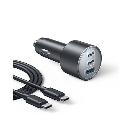 Anker 167.5W Max 3-Port Ultra-Compact USB C Fast Charging Car Charger