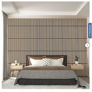 Artika Sonolok Sound-Absorbing Slatted Panel Kit $39.99 Walnut or Oak & Black Free Shipping Costco.com