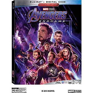 Avengers: Endgame (Blu-ray) + Digital $7.46 Walmart.com
