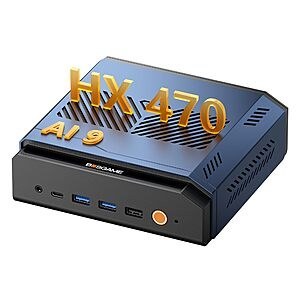 BOSGAME VTA-439 Mini PC: Ryzen AI 9 HX 470, Radeon 890M, 32GB DDR5, 1TB SSD, OCulink $1189.15