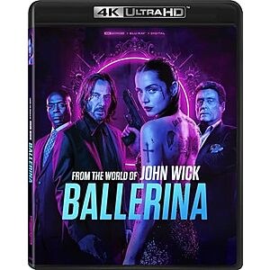 Ballerina - BLURAY, Digital, 4K ULTRA HD [4K UHD] $18.49 Amazon