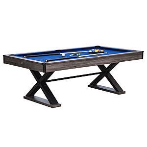 Barrington Billiards Felix 7.25' Pool Table with 2 Cue Sticks & Complete Accessory Set $240 + Free Shipping