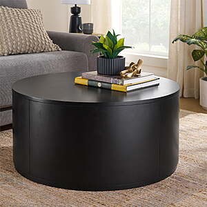 Better Homes & Gardens Miller Drum Coffee Table (Black) $49.70 + Free Shipping