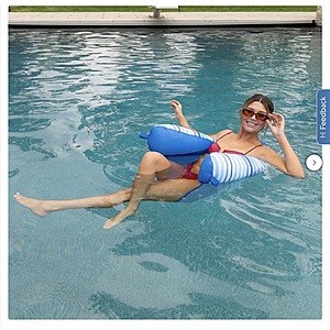 Big Joe Kona Noodle Sling Chair Pool Float, 2-pack $46.99 Stripes, Floral or Assorted Free Shipping Costco Costco.com