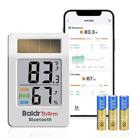 Bluetooth Thermometer Hygrometer 1 Pack, Indoor Room Humidity Meter