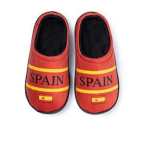 Boys' Soccer Fan Slip-On Slippers: Brazil, USA, Spain, & Argentina $2 (Various Sizes) + Free Shipping w/ Walmart+ or on $35+