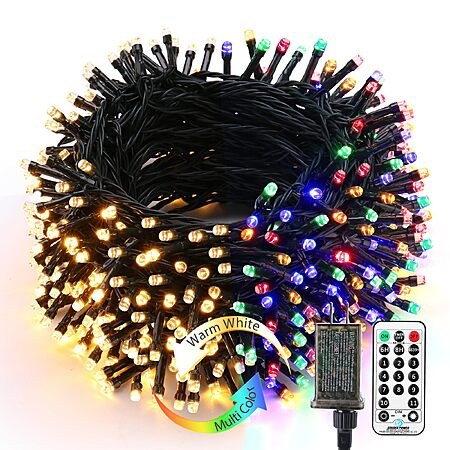 Brizled Outdoor Christmas Tree Lights, 65.67 ft 200 LED Indoor String Light