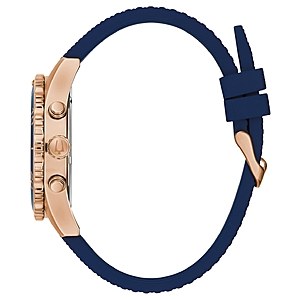 Bulova Classic Chronograph Navy Silicone Watch 43mm $212.50